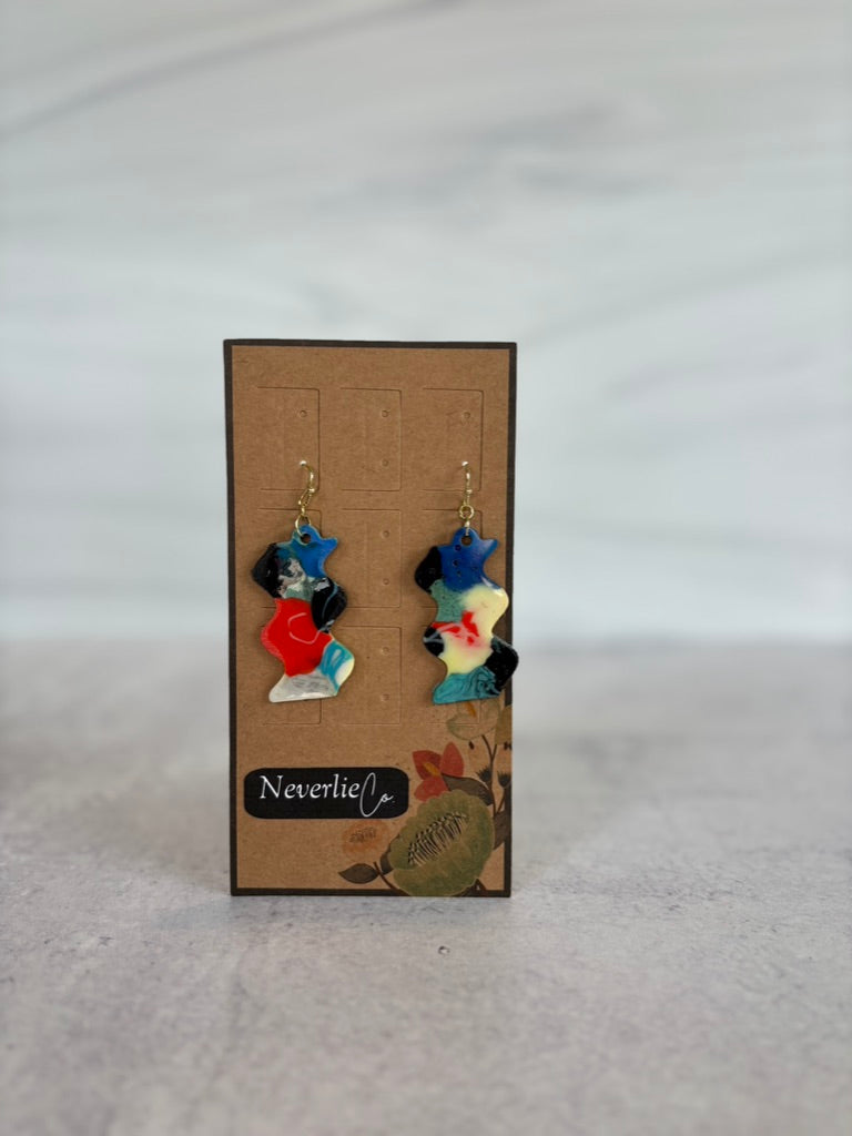 Wavy Drop Earrings