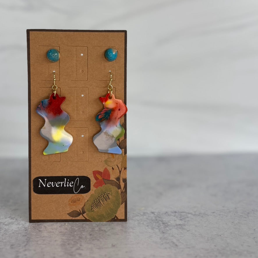 Wavy Drop Earrings