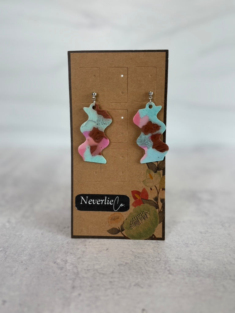 Wavy Drop Earrings