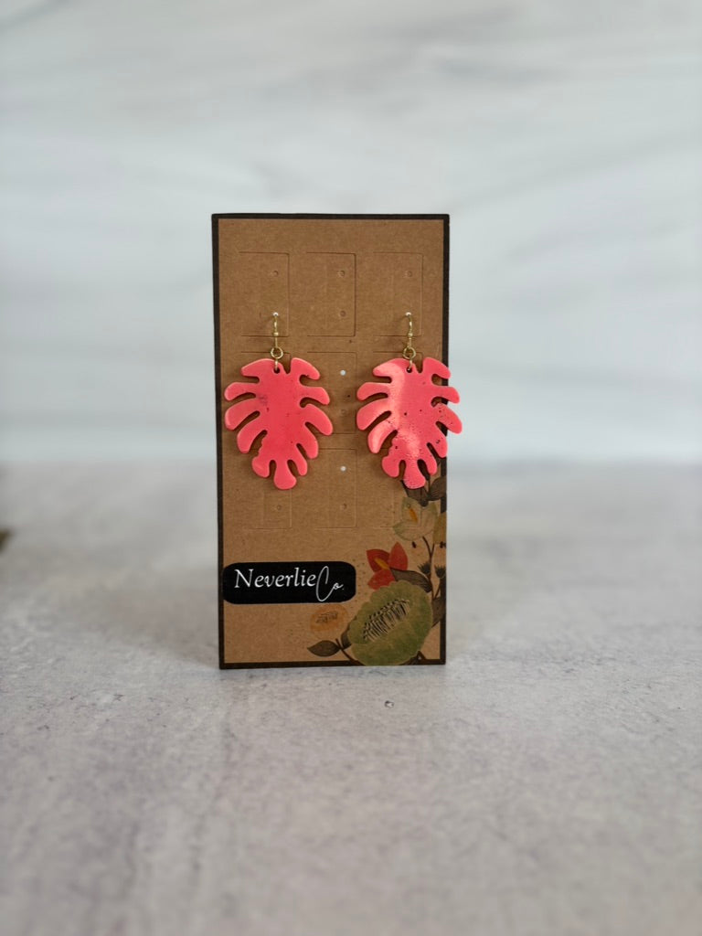Leaf Earrings - Multi Colored