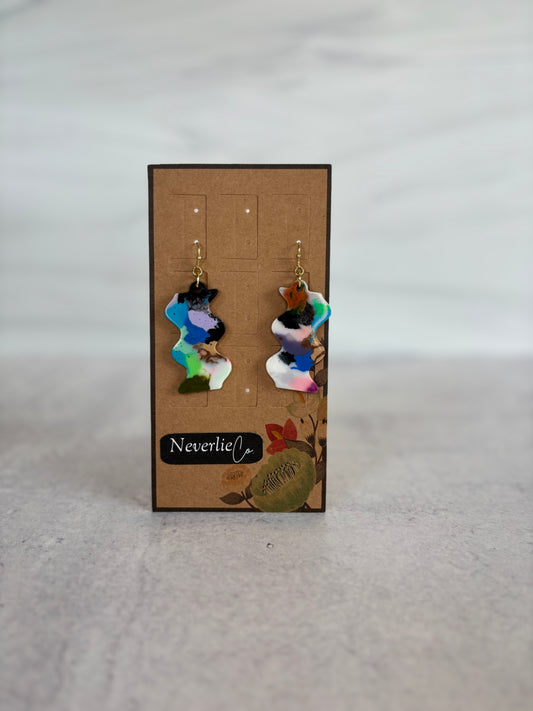 Wavy Drop Earrings