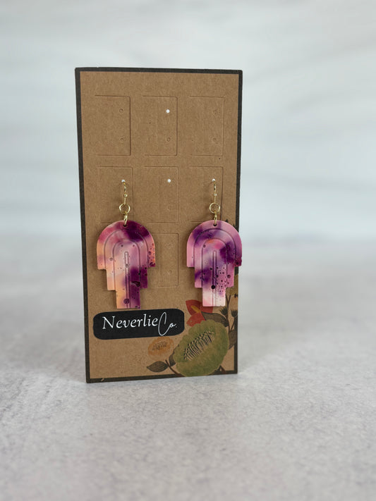 Geometric Chandelier Drop Earring